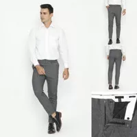 Celana HnM Skinny Suit Pants Dark Grey Original HM Kerja Kantor Formal