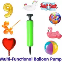 Pompa Balon Tangan Manual Alat Pompa Tiup Angin Balloon Bola Pelampung