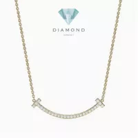 Smile Diamond Necklace-Diamond Jewelry