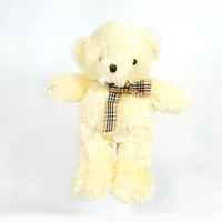 Boneka Beruang Teddy Bear Istana Boneka Bear Nad W/Ribbon Cream Lucu