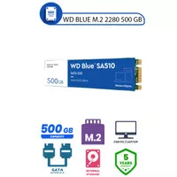 WD SSD Blue M.2 SATA 2280 500GB / Baru / Ori / Garansi 5 Tahun