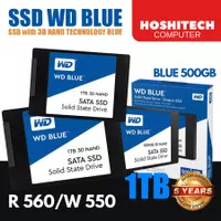 SSD WD BLUE 1TB WD 500GB SATA 2.5" 3D NAND RESMI 5TH