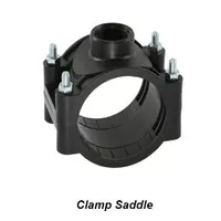 Clamp Saddle Compresion HDPE Fitting sambungan pipa kompesi