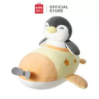 MINISO Boneka Penguin Pesawat Terbang Plush Toy Lucu Mainan Mewah