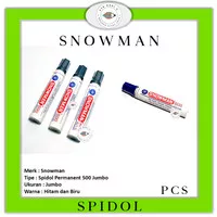 GROSIR!!! Spidol Permanent Marker Jumbo 500 Snowman Biru