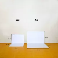 Alas foto Lipat A3&A2 Putih Polos - Backdrop foto produk IMPODIO