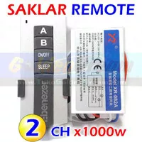 HQ - Saklar Remote 2x 1000w Wireless Switch AC 220v 2 Channel RF Remot