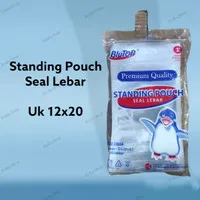 PLASTIK PP STANDING POUCH PLASTIK KLIPKEMASAN BENING UK 12 X 20 X 0,10