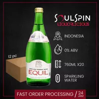 EQUIL Sparkling Mineral Water 760ml [ 6 botol ]