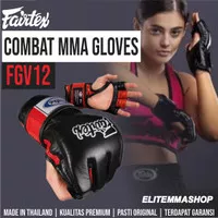 FAIRTEX Ultimate Combat MMA Gloves - BlackRed FGV12