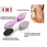 SIKAT KAKI ALAT GOSOK TELAPAK KAKI PEDICURE PADDLE BATU APUNG 4 IN 1