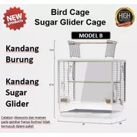 Kandang / sangkar premium Burung, Sugar Glider Model B full transparan