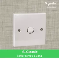 Schneider Saklar Lampu 1 Gang S-Classic - E31_1_2AR_WE_G3