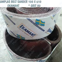 AMPLAS BELT SANDER GRIT #80 100X610 EKAMANT/KERTAS REFILL MESIN AMPLAS