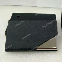 Name card case metal Asimetris shape