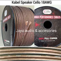 Kabel Audio Cello 18awg Full Copper Untuk Speaker dan Tweeter