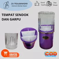 Tempat sendok ga tutup capsul warna / Cutlery holder premium