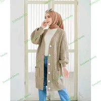 long cardigan wanita