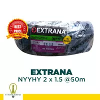 Kabel Listrik NYYHY 2x1,5 2x1.5 50M | Kabel Serabut | SNI extrana