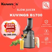 Kuvings B1700 Dark Silver Blender Whole Slow Juicer Extractor Buah