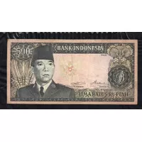 Uang Kuno 500 Rupiah Soekarno 1960 Sesuai gambar Dan Video Asli Ready