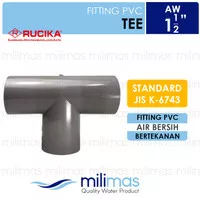 RUCIKA - TEE AW 1-1/2" - TEE PVC 40mm - Fitting Pipa PVC AW