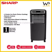 Sharp Air Cooler PJ-A55TY-B/W / PJA55TY / PJA55TYB / PJA55TYW - Hitam