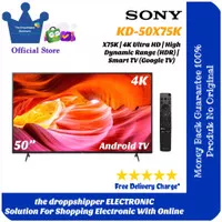 TV SONY KD-50X75K 4K ANDROID TV 50 INCH X75K 50 SONY 50X75 UHD 50 INCH