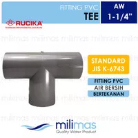 RUCIKA - TEE AW 1-1/4" - TEE PVC 35mm - Fitting Pipa PVC AW