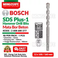 12 x 100 160 mm Mata Bor Beton SDS Plus-1 BOSCH SDS Plus 1 Drill Bits