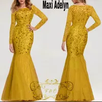 Maxi Dress Wanita Dewasa Baju Pesta Kondangan Longdress Duyung Mermaid