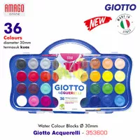 Cat Giotto Acquerelli Watercolour Cakes 36 colors 30 mm 353600