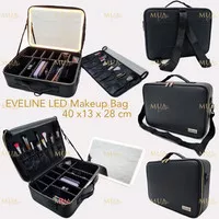 Tas Makeup Lampu/ LED Makeupartist Bag MUA Beauty Case EVELINE