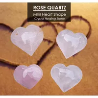 Rose Quartz Mini Heart Shape Crystal Healing Stone (BC159)