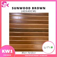 Keramik Motif Kayu 40x40 Sunwood Brown