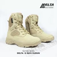 Sepatu Delta 8 Inci Tactical Boots Gurun/Hitam