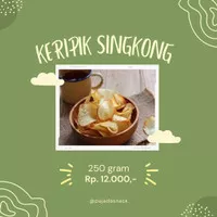 keripik singkong asin gurih 1 kg / keripik singkong renyah original