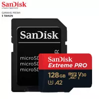 Micro SD Sandisk Extreme Pro Micro SD A2 Class 10 200Mbps - 128GB