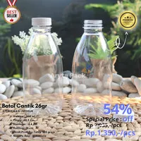 Botol plastik PET 350ml cantik 26gr minuman jus susu kopi cap SN - WIB