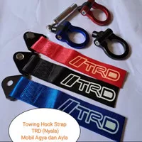 Towing Hook Strap TRD (Nyala), Mobil Toyota Agya dan Daihatsu Ayla