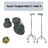 Karet Tongkat Kaki 3 Kaki 4 Universal premium quality Anti Slip 16 mm