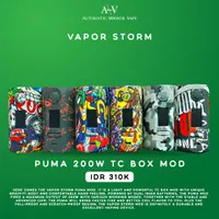 Vapor Storm Puma 200W TC Box MOD ONLY 100% Authentic