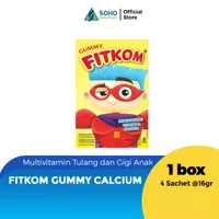 Fitkom Gummy Calcium - Isi 4 Sachet @16g