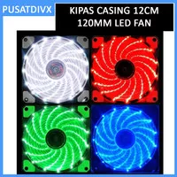 KIPAS CASING 12CM 120MM LED FAN CASE WHITE BLUE GREEN RED COOLER PC