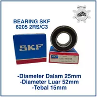 Bearing 6205 2RS C3 SKF
