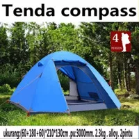 Tenda compass 4p Alloy Tenda camping Tenda ultralight