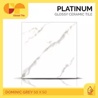 KERAMIK PLATINUM 50 X 50 DOMINIC GREY / KERAMIK MOTIF MARMER MARBLE