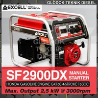 HONDA Genset Gasoline Generator Bensin 2500 2000 Watt SF 2900 DX ORI