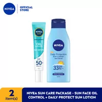 NIVEA Sun Care Package -Sun Face Oil Control +Daily Protect Sun Lotion