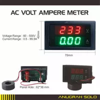 AC Ampere Meter AC Voltmeter Combo Volt Ampere Meter 500V 100A